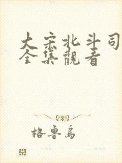 大宋北斗司免费全集观看