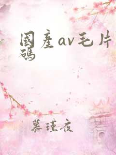 国产av毛片乱码