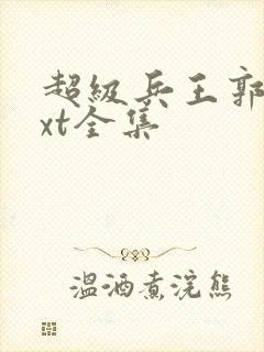 超级兵王郭璞txt全集