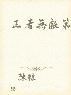正者无敌第1集