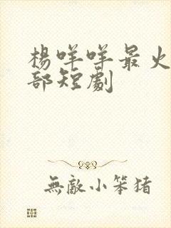 杨咩咩最火的十部短剧