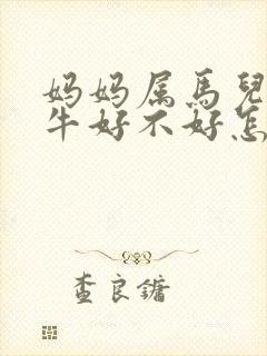 妈妈属马儿子属牛好不好怎么破