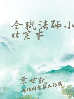 全职法师小说txt完本