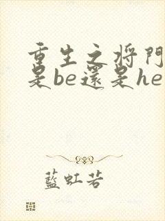 重生之将门毒后是be还是he