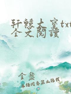 轩辕大宝txt全文阅读