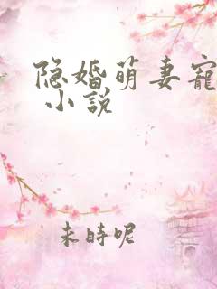隐婚萌妻宠上瘾 小说
