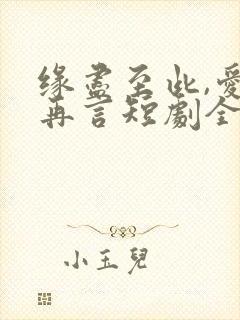 缘尽至此,爱不再言短剧全集免费看