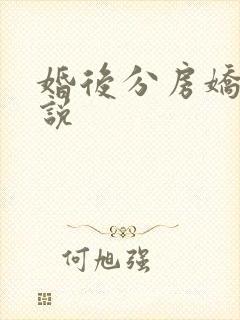 婚后分房娇夫小说