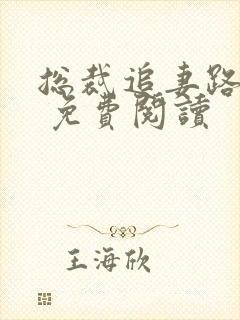 总裁追妻路漫漫 免费阅读