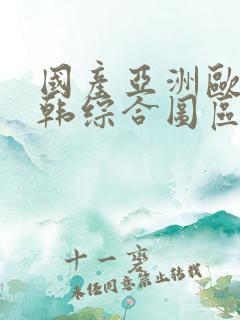 国产亚洲欧美日韩综合图区