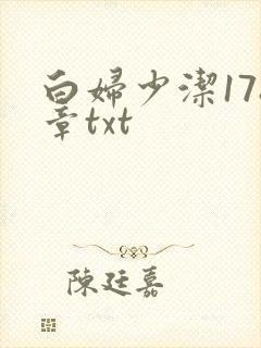 白妇少洁178章txt