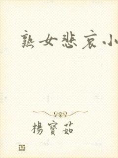 熟女悲哀小说