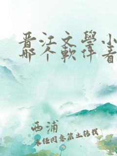 晋江文学小说在哪个软件看