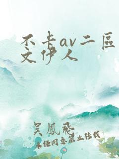 不卡av二区中文伊人