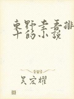 东野圭吾排名前十的小说