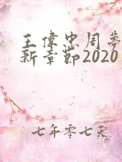 王伟忠周梦莹最新章节2020