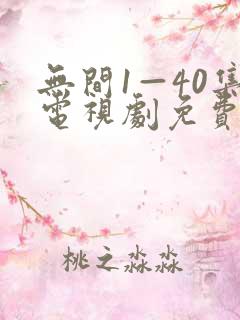 无间1—40集电视剧免费观看