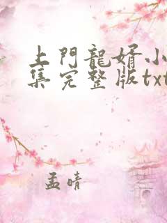 上门龙婿小说全集完整版txt