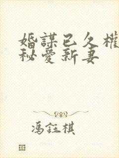 婚谋已久权少的秘爱新妻