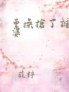 曹操抢了谁的老婆