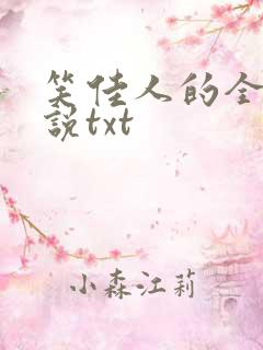 笑佳人的全部小说txt