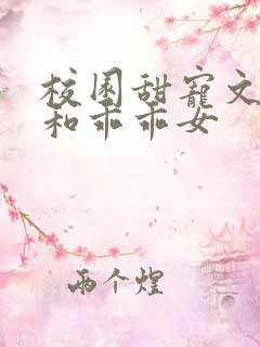 校园甜宠文校霸和乖乖女