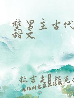 双男主古代生子甜文