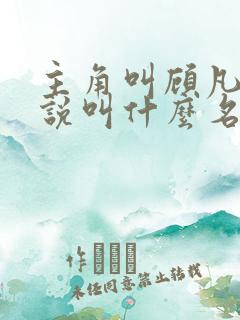 主角叫顾凡的小说叫什么名字