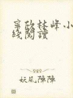 宁欣林峰小说在线阅读
