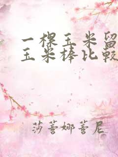 一棵玉米留几个玉米棒比较好