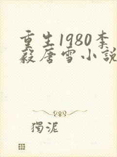 重生1980李毅唐雪小说完结
