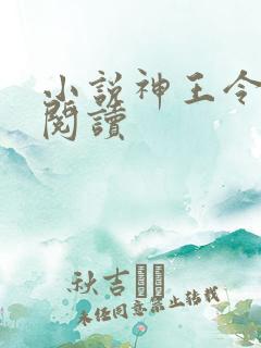 小说神王令免费阅读
