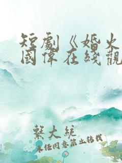 短剧《婚火》林国伟在线观看免费