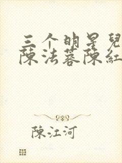 三个明星儿媳妇陈法蓉陈红小说