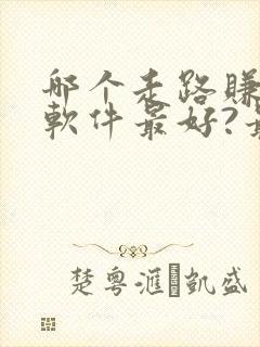 哪个走路赚钱的软件最好?最可靠?
