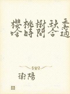 樱桃树秋季施肥啥时间合适