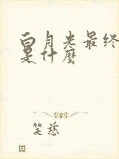 白月光最终结局是什么