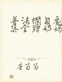 普法栏目剧23集金牌奶妈