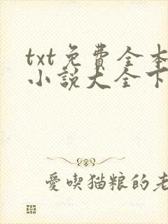 txt免费全本小说大全下载免费