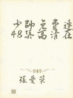 少帅免费连续剧48集高清在线观看