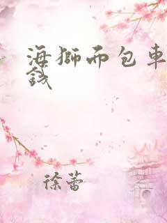 海狮面包车多少钱