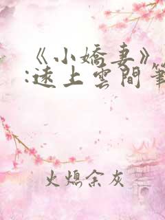 《小娇妻》作者:远上云间笔趣阁