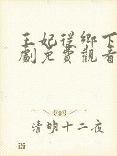 王妃从乡下来短剧免费观看