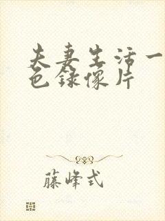 夫妻生活一级黄色录像片