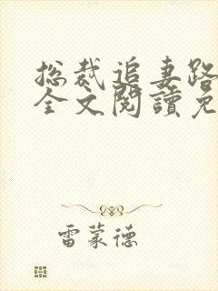 总裁追妻路漫漫全文阅读免费