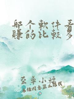 哪个软件看小说赚的比较多