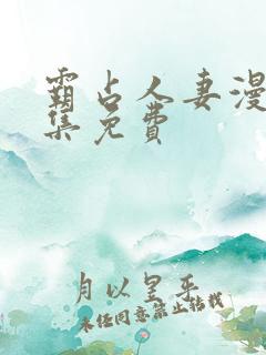 霸占人妻漫画全集免费