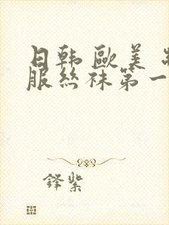 日韩 欧美 制服丝袜第一页