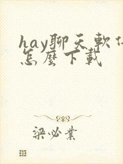 hay聊天软件怎么下载