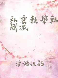 私密教学韩漫无删减